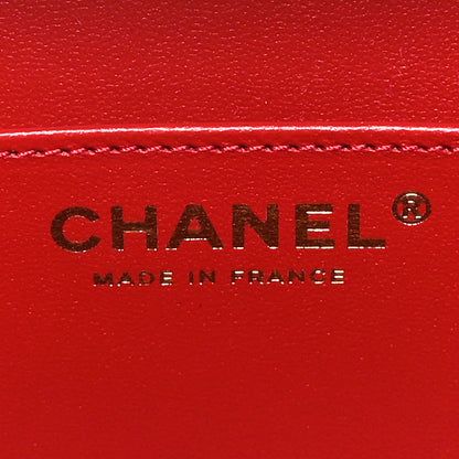 Chanel Lambskin Quilted Small CC Top Handle Box Bag Black 6 of 10