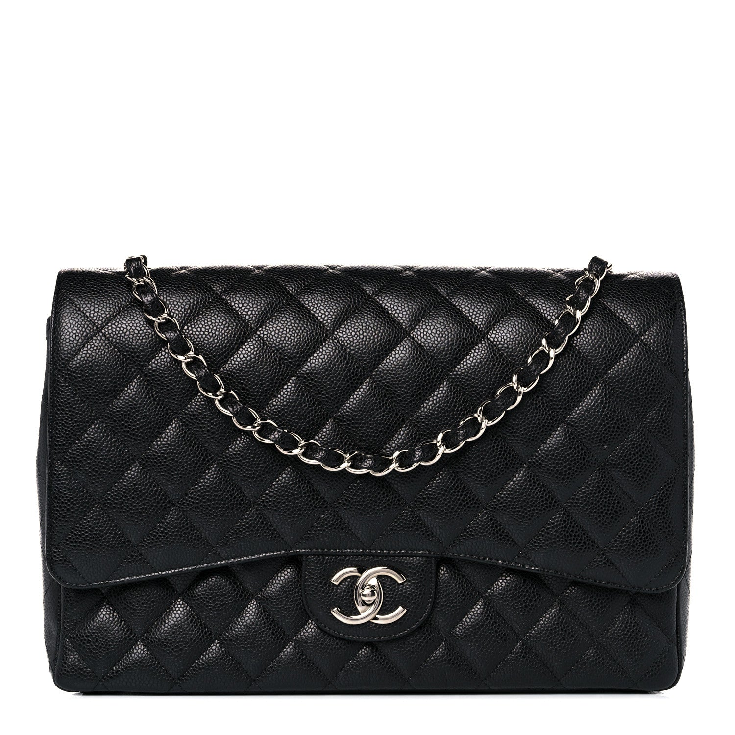 Chanel Caviar Quilted Maxi Double Flap Black 1 of 10