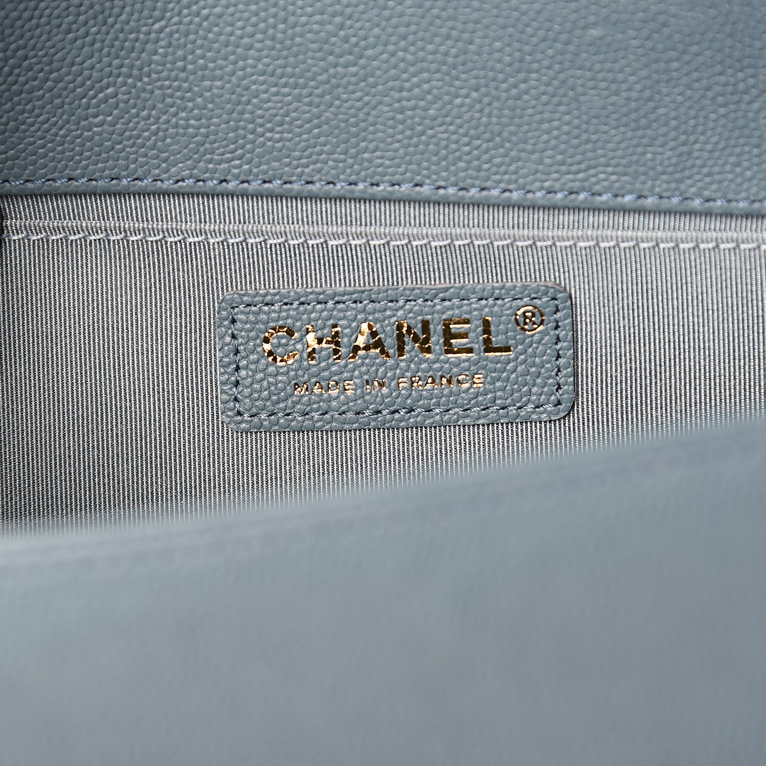 Chanel Caviar Quilted Medium Boy Flap Blue 6 of 11