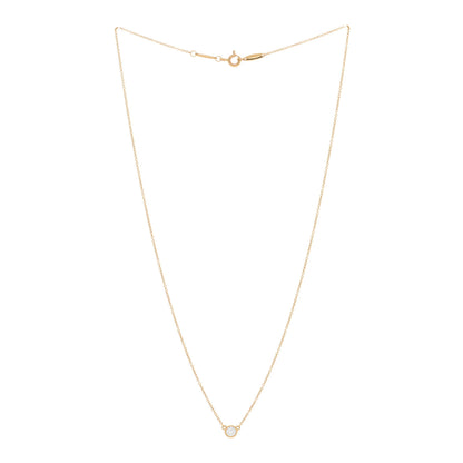 Tiffany 18K Yellow Gold Diamond .17ct Elsa Peretti Diamonds by the Yard Pendant Necklace 3 of 5