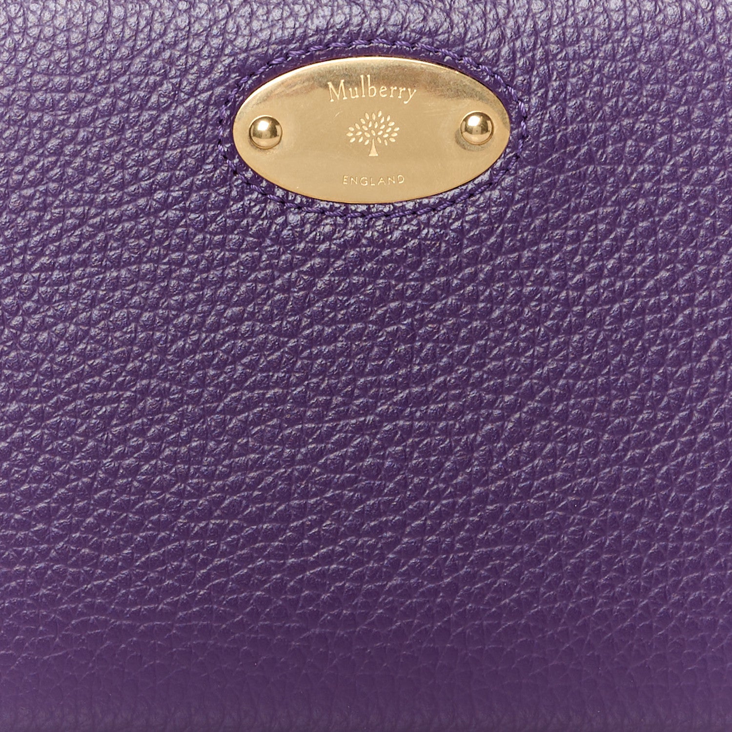 Mulberry Small Classic Grain Zip Around Long Wallet Amethyst 8 of 11