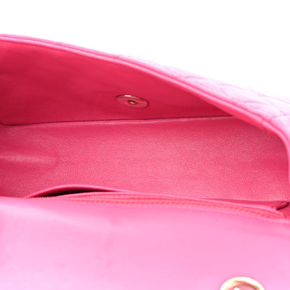 Chanel Lambskin Quilted Mini Rectangular Flap Fuchsia 5 of 9