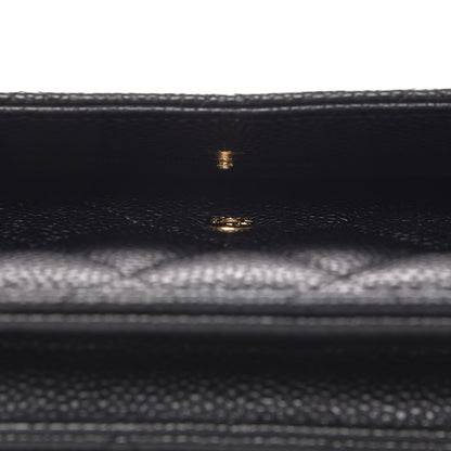 Chanel Caviar Quilted Wallet On Chain WOC Black 10 of 11