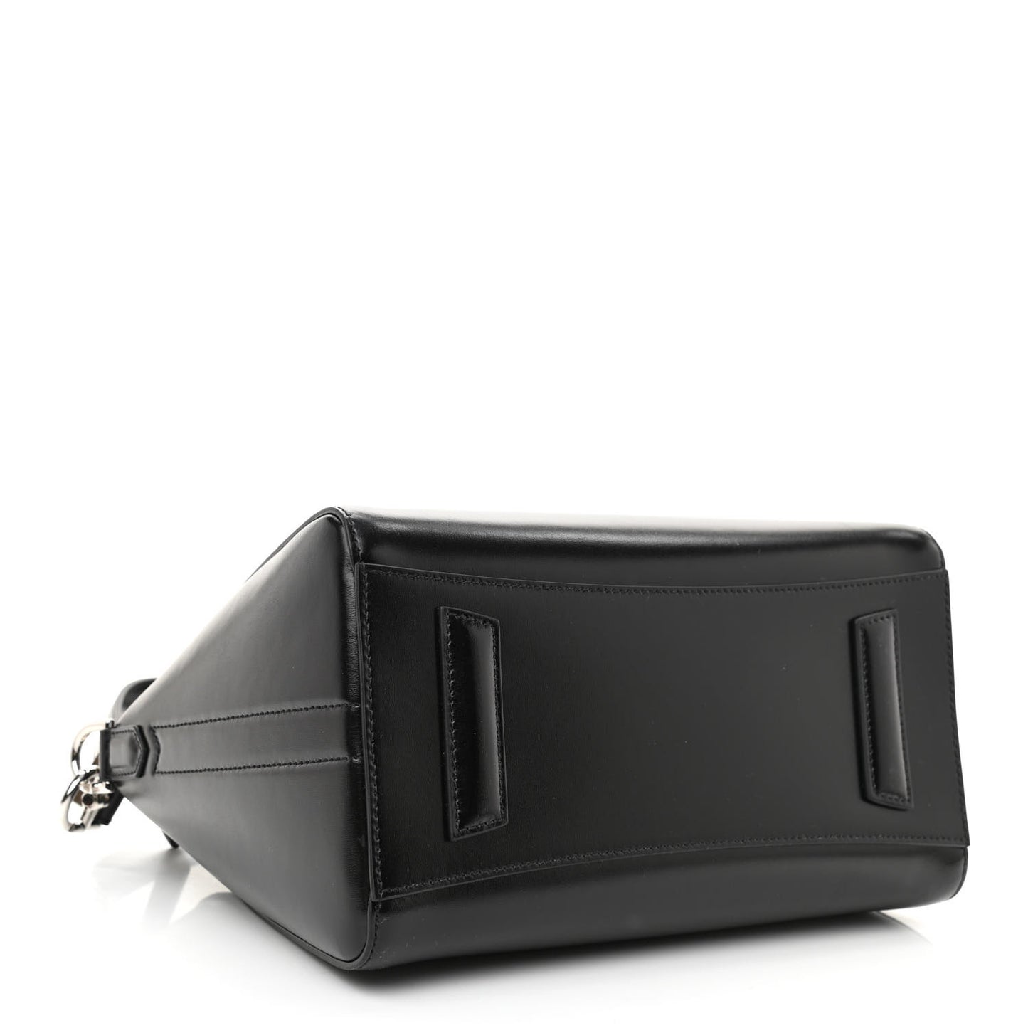 Shiny Lord Calfskin Small Antigona Black