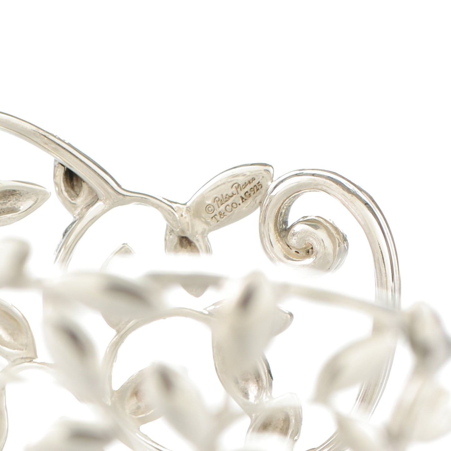 Sterling Silver Wide Paloma Picasso Olive Leaf Cuff Bracelet