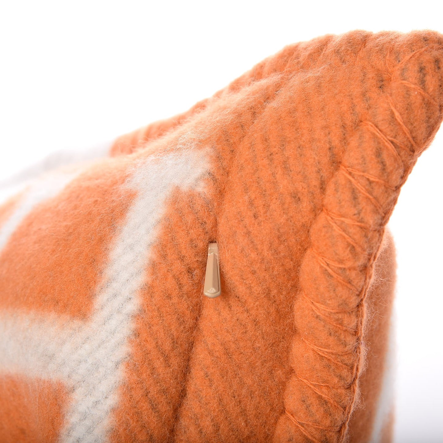 Wool Cashmere Avalon Pillow PM Ecru Potiron