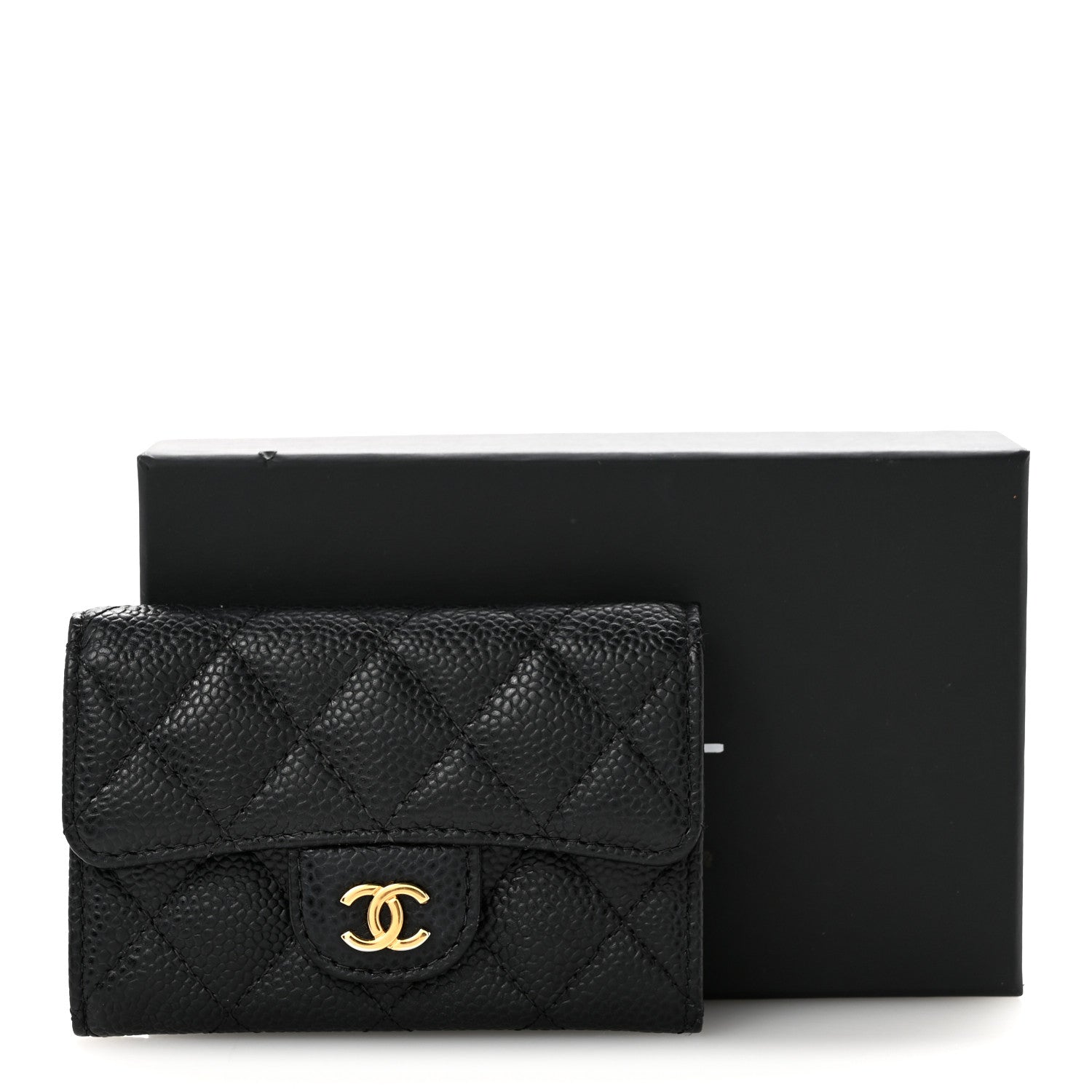 Chanel Caviar Quilted Flap Card Holder Black 11 of 11
