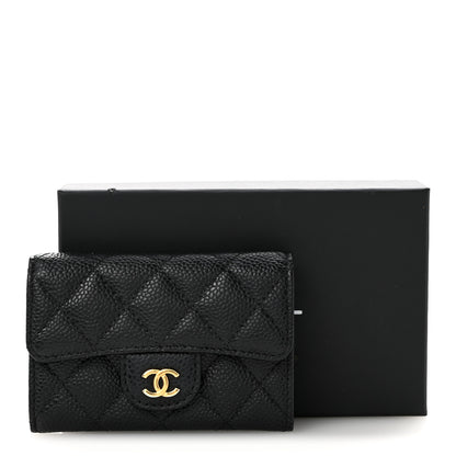 Chanel Caviar Quilted Flap Card Holder Black 11 of 11