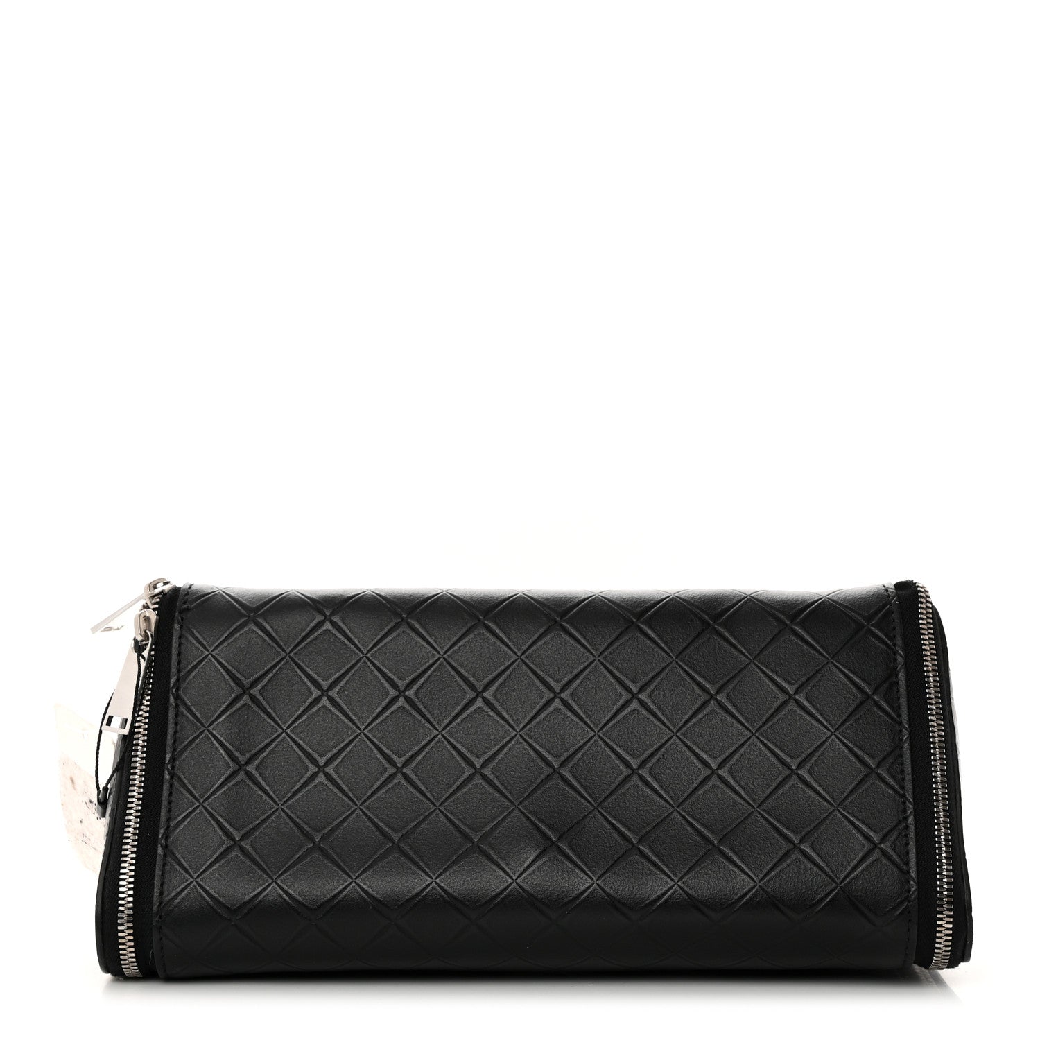 Bottega Veneta Calfskin Intarsio Toiletry Case Black 1 of 7