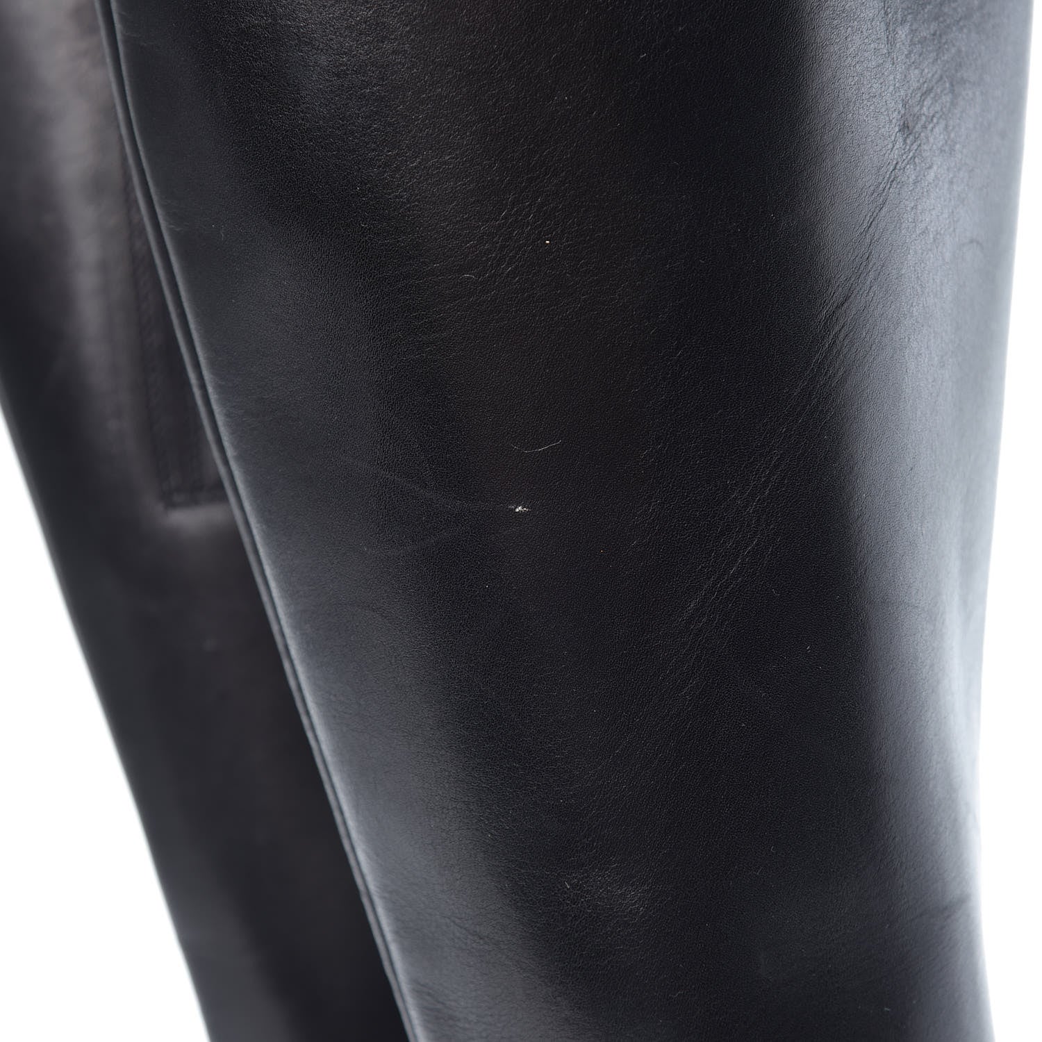 Christian Louboutin Calfskin Miss Tack Alta 100 Boots 37 Black 12 of 18
