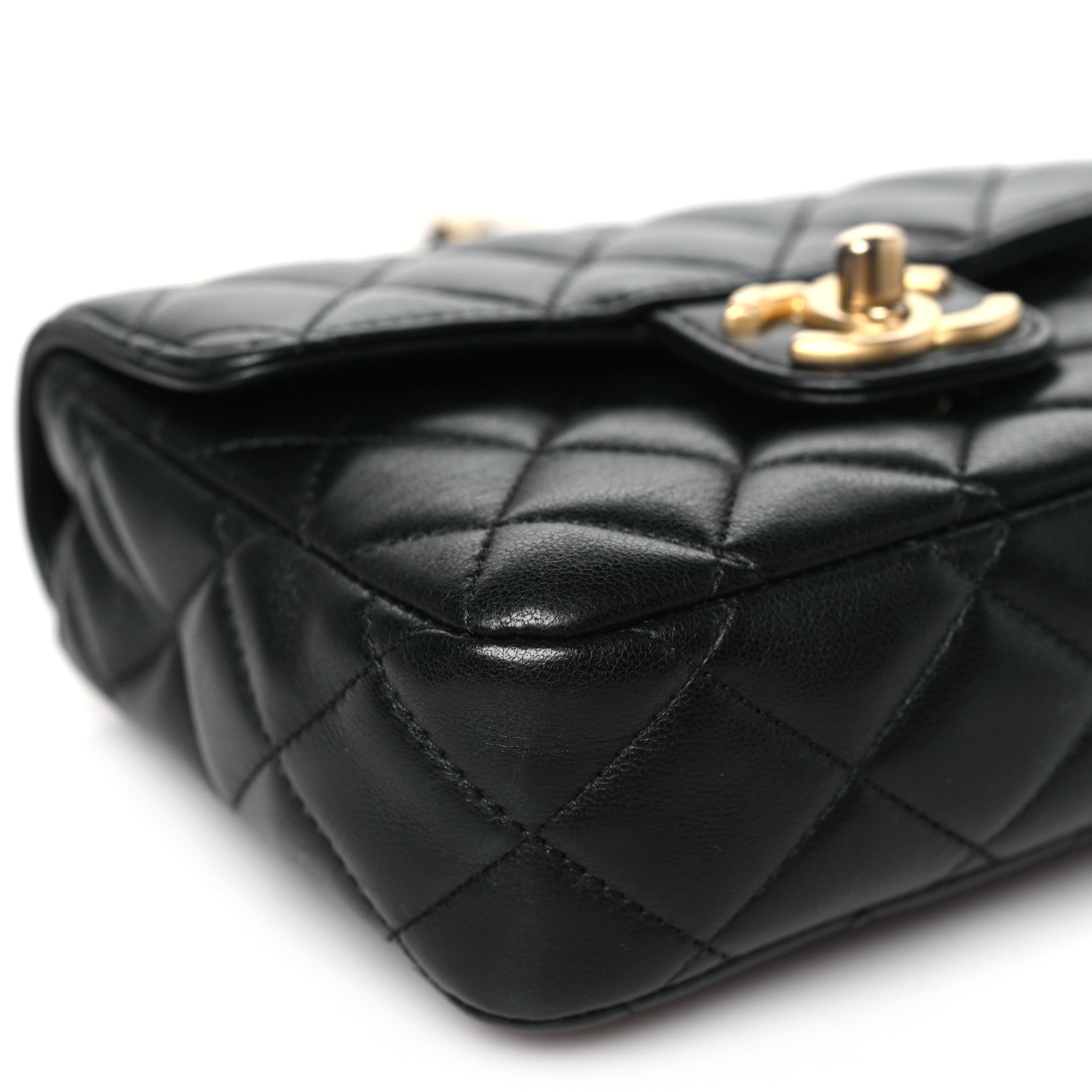 Chanel Lambskin Quilted Casino Chips Mini Flap Black 9 of 12