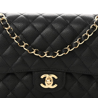Chanel Caviar Quilted Medium Double Flap Black 8 of 11