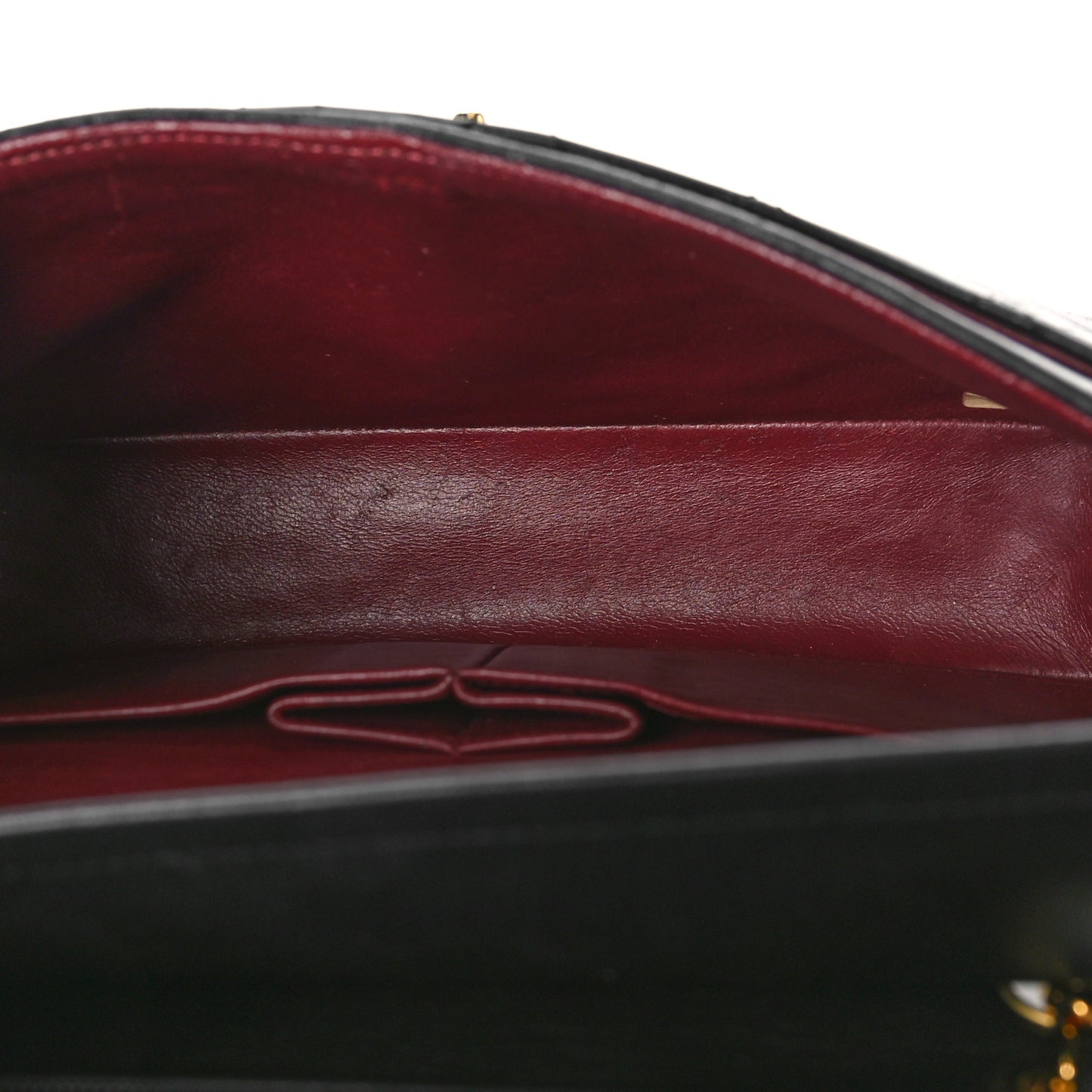 Lambskin Quilted Small Double Flap Black