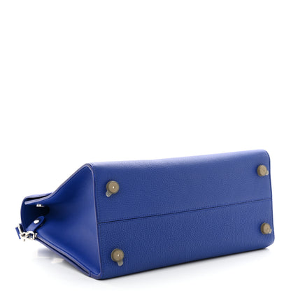 Christian Dior Bullcalf Medium Diorever Flap Yves Klein Blue 4 of 9