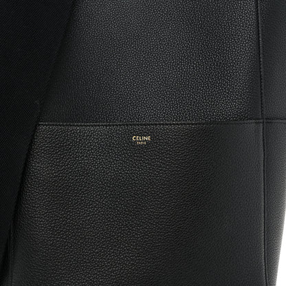 Celine Soft Grained Calfskin Sangle Bucket Bag Black 8 of 10