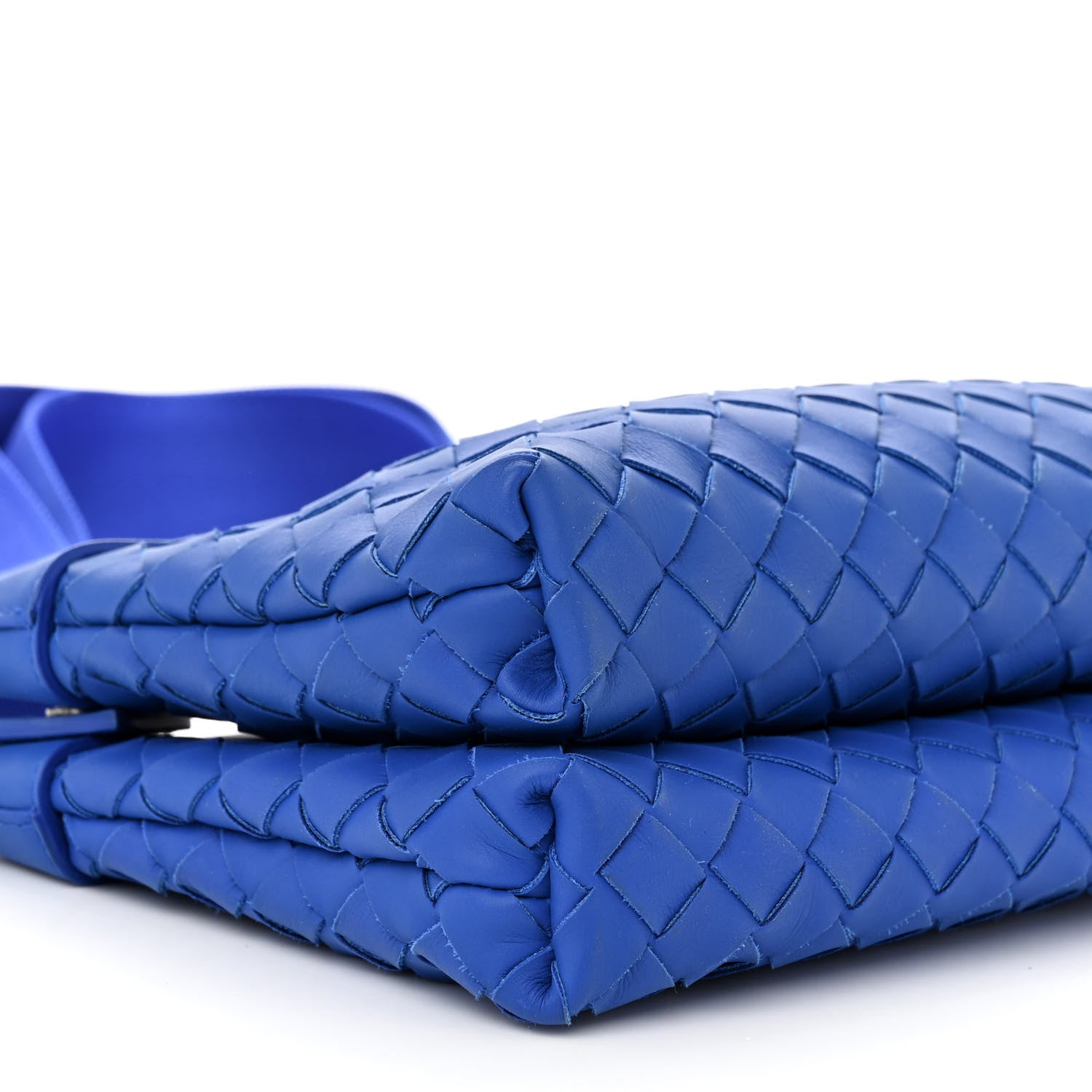 Bottega Veneta Nappa Intrecciato Duo Bag Cobalt 10 of 11