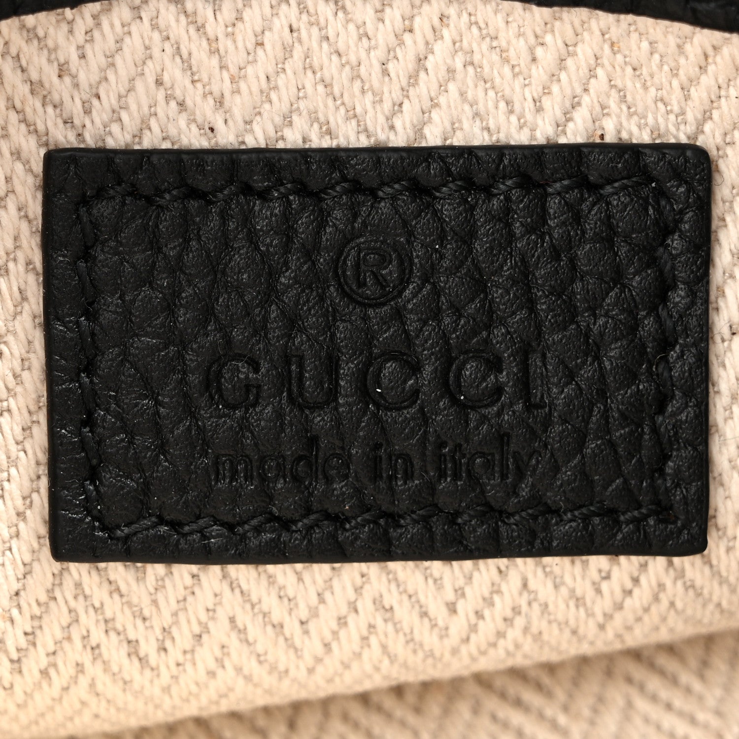 Gucci Pebbled Calfskin Mini B Shoudler Bag Black 6 of 10