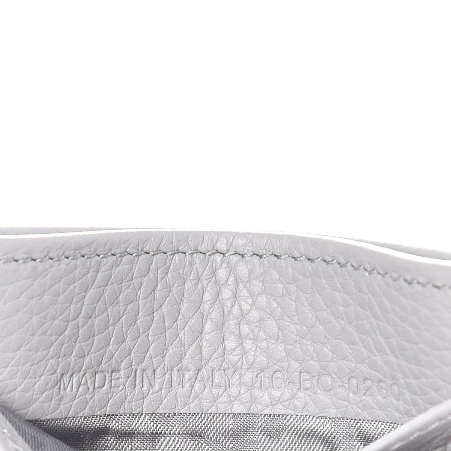 X AIR JORDAN Grained Calfskin Card Holder Grey