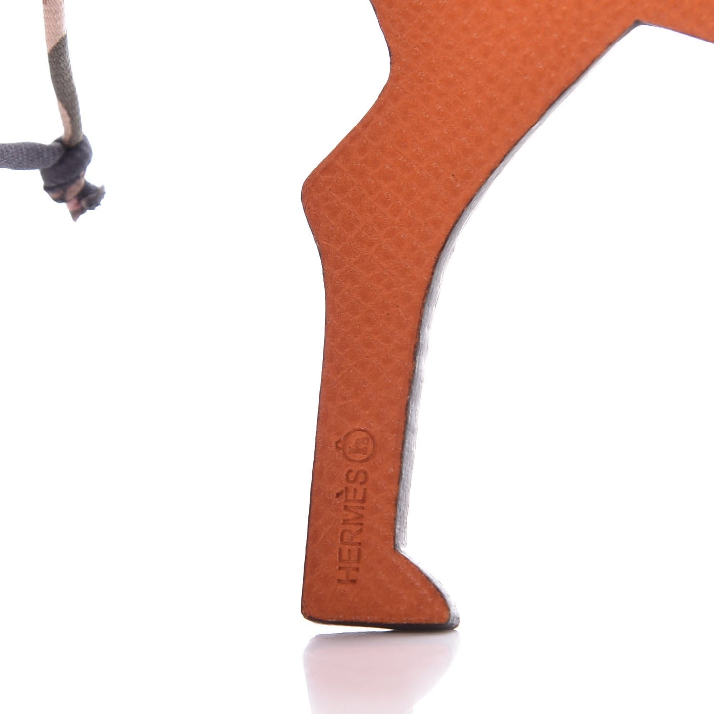 Epsom Togo Petit H Bag Charm Horse Orange Alezan