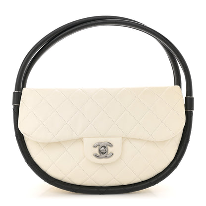 Chanel Lambskin Quilted Small Hula Hoop Flap Ivory 1 of 11