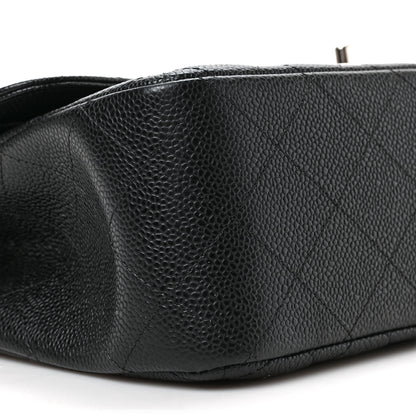 Chanel Caviar Quilted Jumbo Double Flap Black 7 of 8