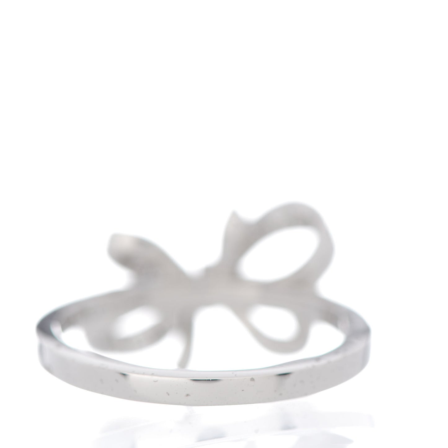 Platinum Diamond .20ct Double Bow Ring 52 6