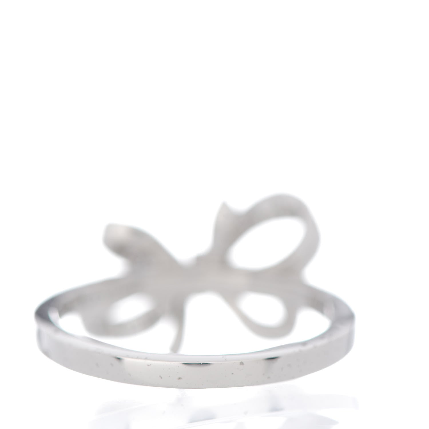 Tiffany Platinum Diamond .20ct Double Bow Ring 52 6 4 of 6