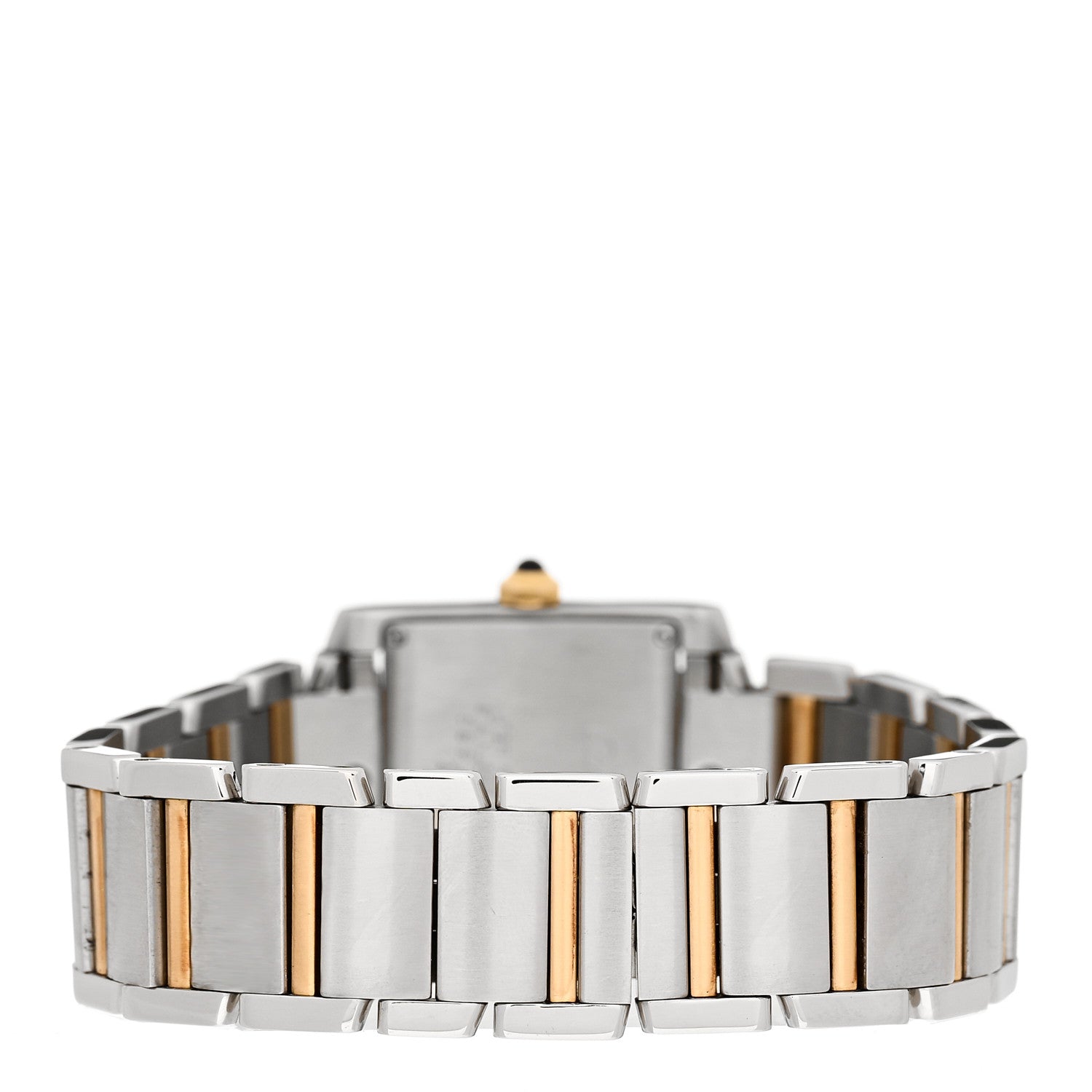 Cartier Stainless Steel 18K Yellow Gold 25mm Tank Francaise Quartz Watch 3 of 4