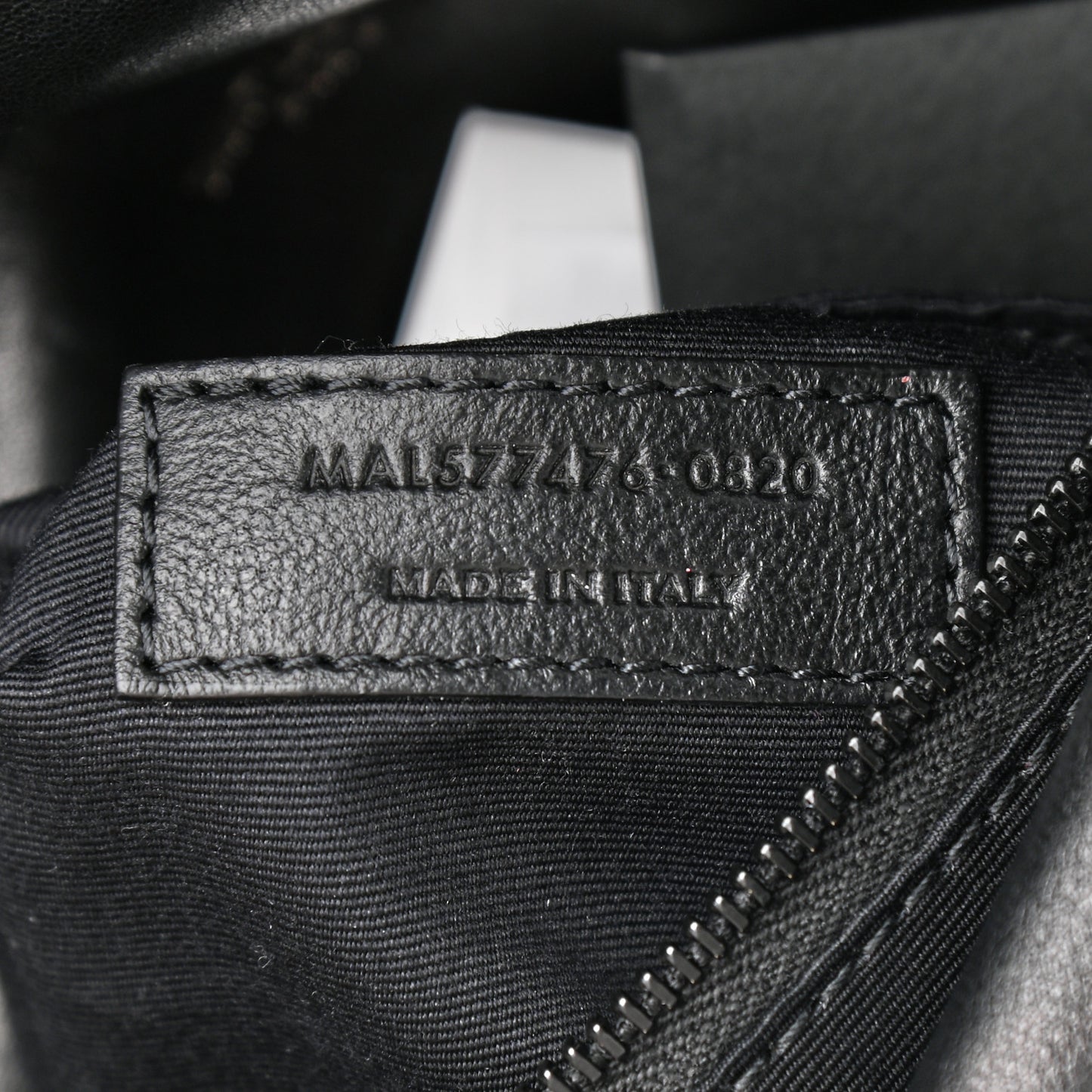 Lambskin Quilted Small Loulou Puffer Monogram Chain Satchel Black