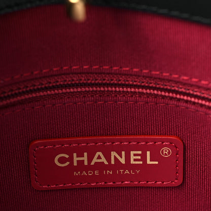 Chanel Caviar Quilted Twist Your Buttons Hobo Black 6 of 9