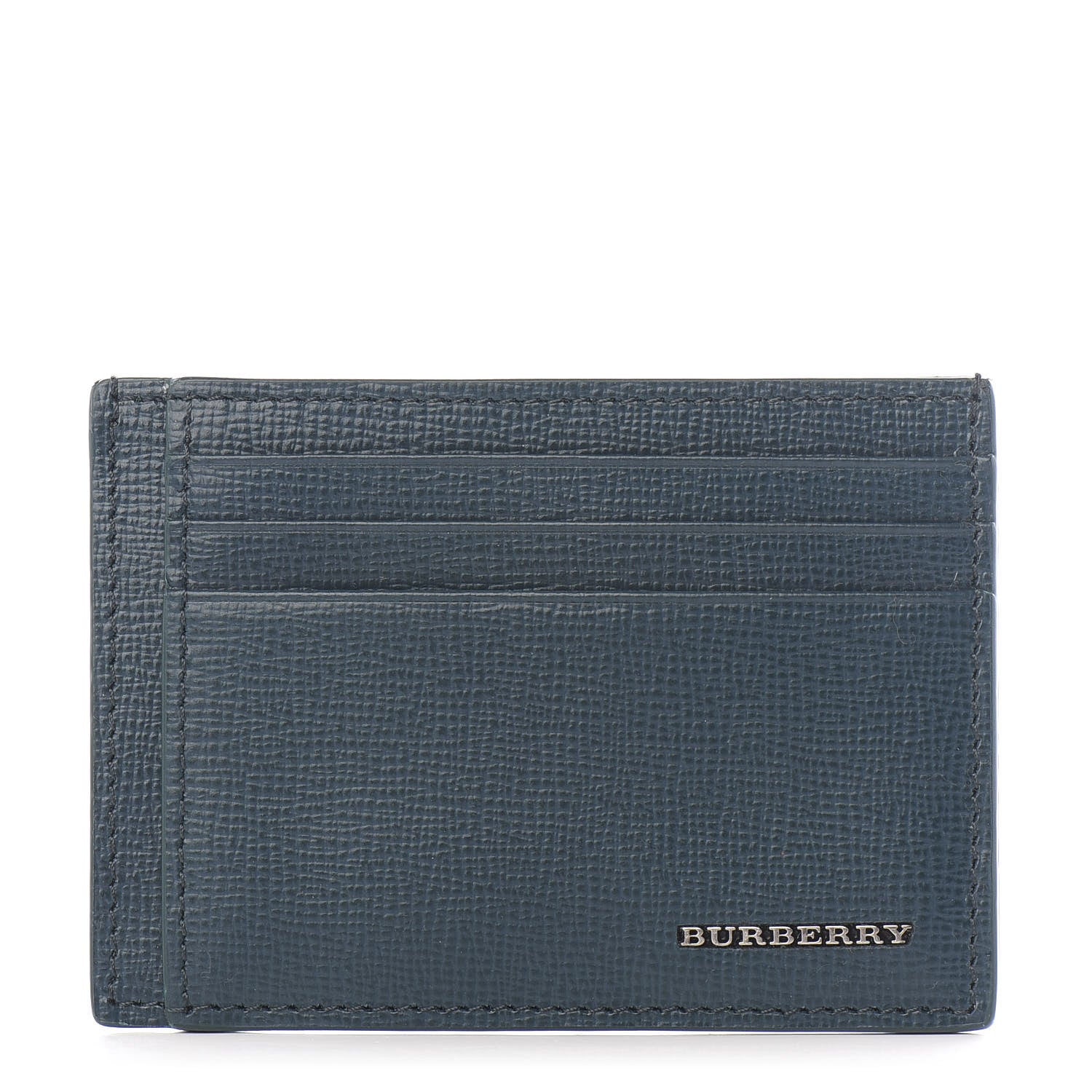 Burberry London Grainy Calfskin Bernie Credit Card Case Blue 1 of 6