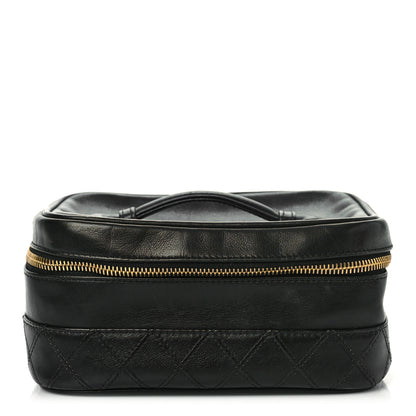 Chanel Lambskin Vanity Cosmetic Case Black 1 of 11