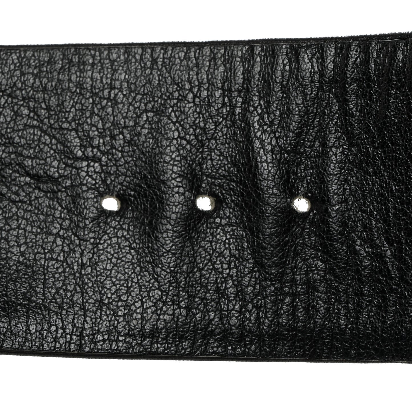 Lambskin CC Medallion Chain Belt 75 30 Black