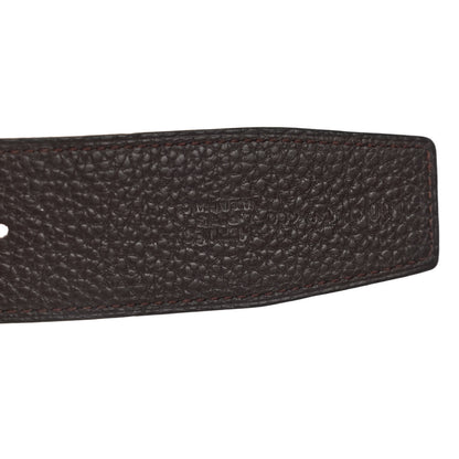 Hermes Box Togo 32mm Constance H Belt 100 Black Chocolate 6 of 9