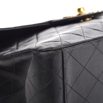 Chanel Lambskin Quilted XL Jumbo Single Flap Black 9 of 15
