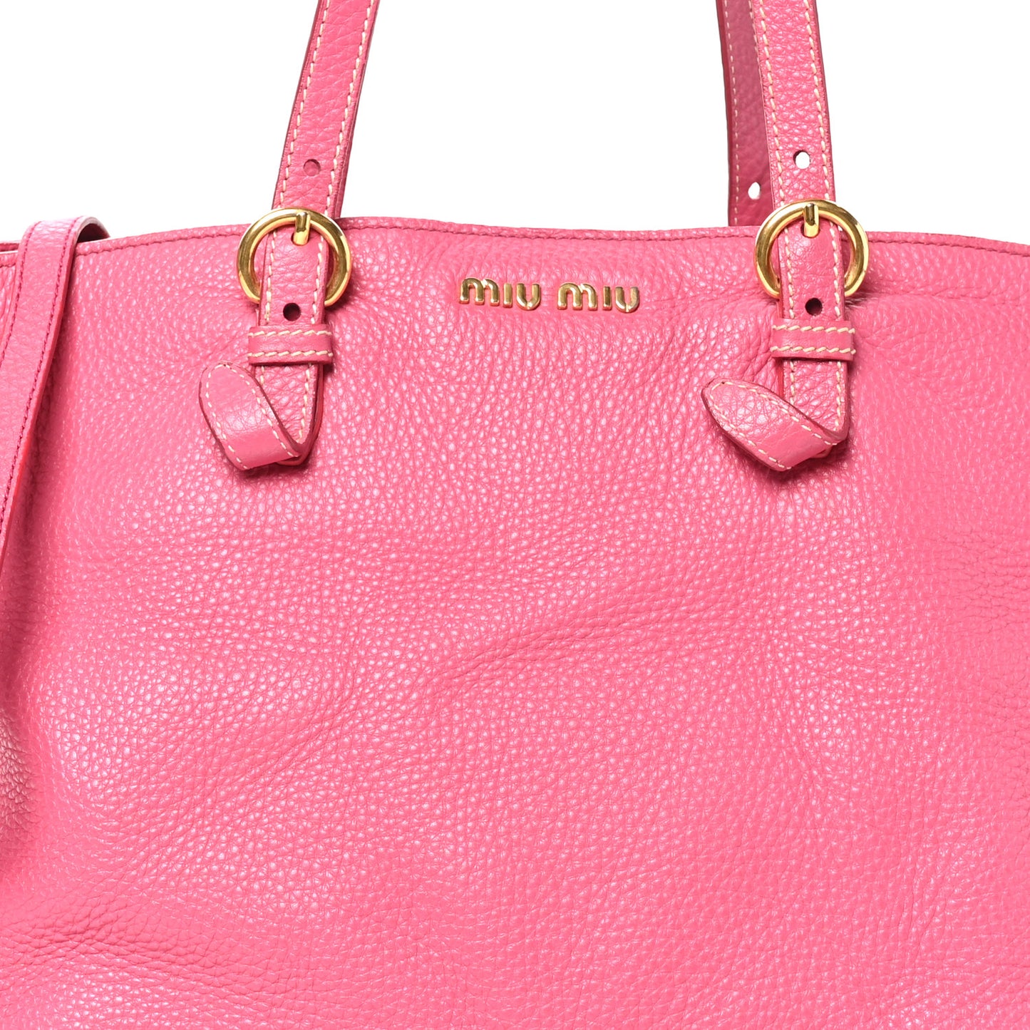 Vitello Daino Shopping Tote Peonia