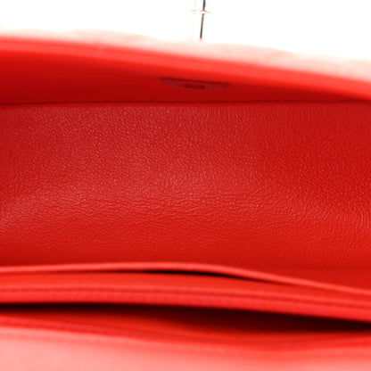 Chanel Lambskin Quilted Mini Rectangular Flap Red 5 of 12