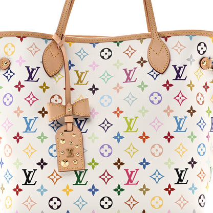 Louis Vuitton LV X TM Monogram Multicolor Neverfull MM White 8 of 11