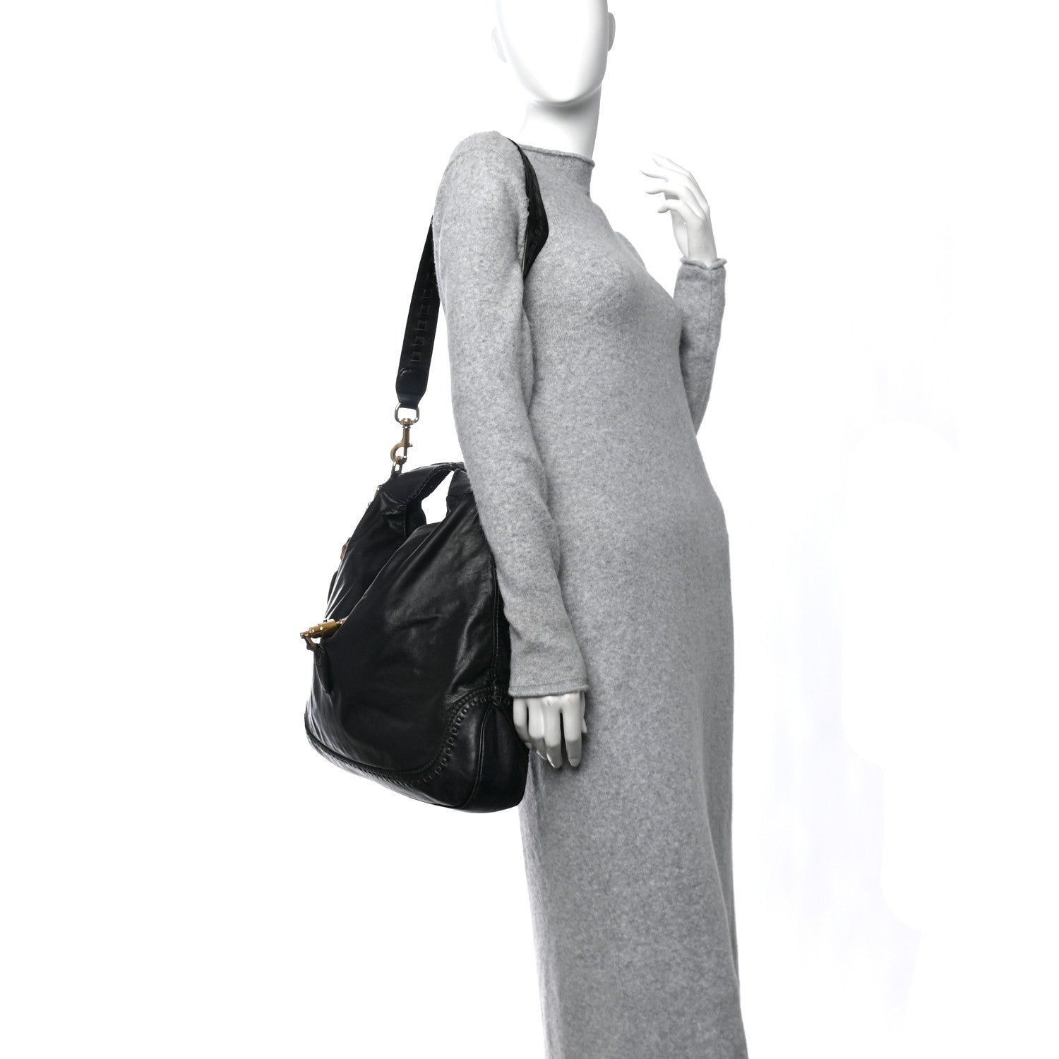 Gucci Calfskin Large New Jackie Hobo Black 2 of 12