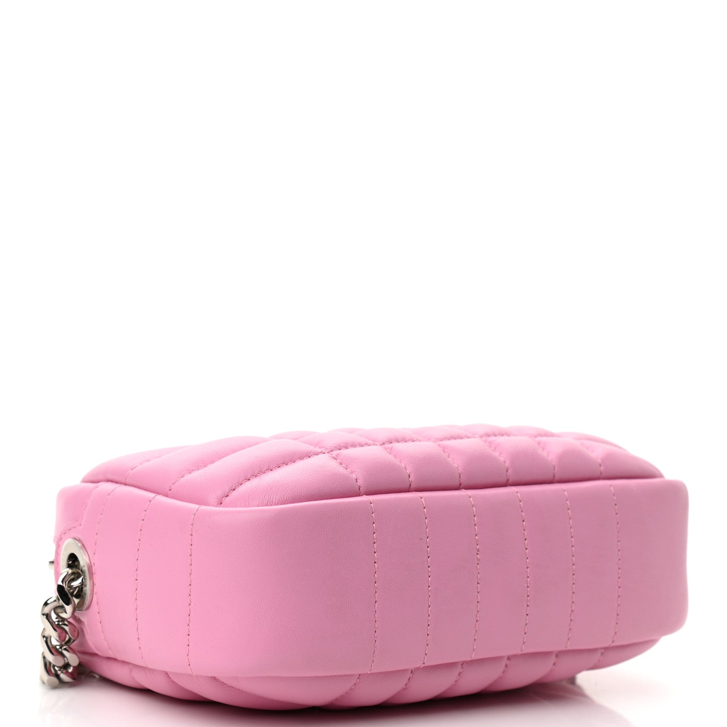Burberry Lambskin Quilted Mini Lola Camera Bag Primrose Pink 3 of 9