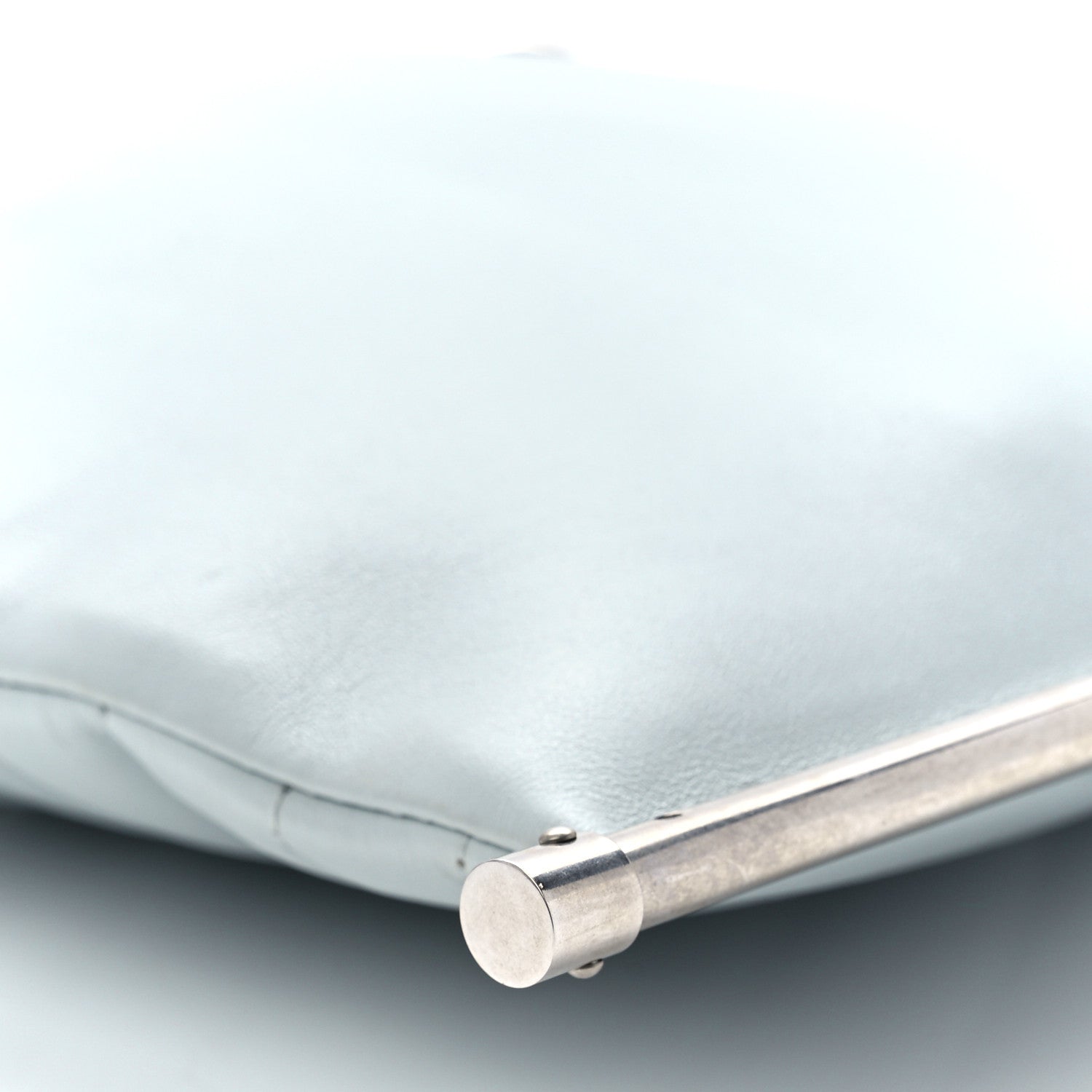 Chloe Smooth Calfskin Quilted Medium Roy Clutch Airy Grey 12 of 12