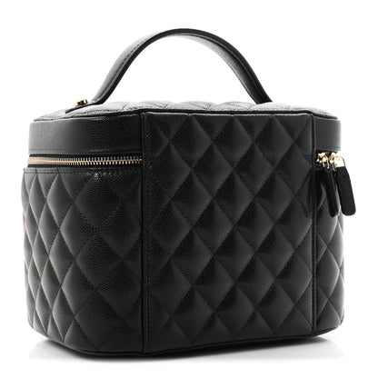 Chanel Caviar Quilted Large Vanity Pouch Black 4 of 9
