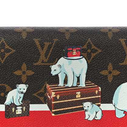 Louis Vuitton Monogram 2017 Christmas Animation Sarah Wallet 7 of 10