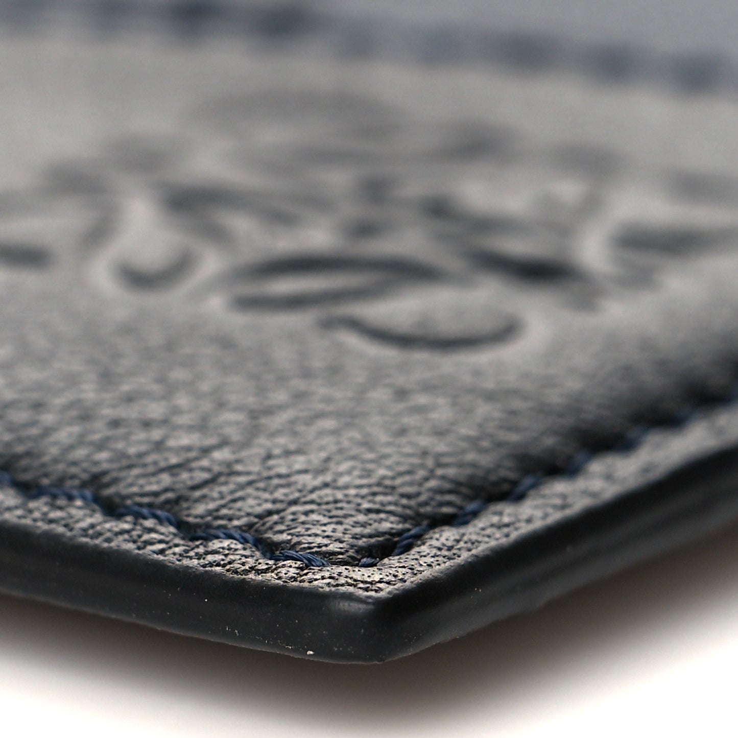 Calfskin Puzzle Colorblock Card Holder Dark Toffee Black