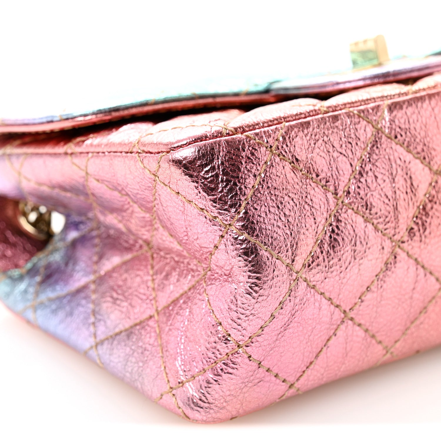 Chanel Metallic Goatskin Quilted Mini 2.55 Reissue Flap Multicolor 9 of 11
