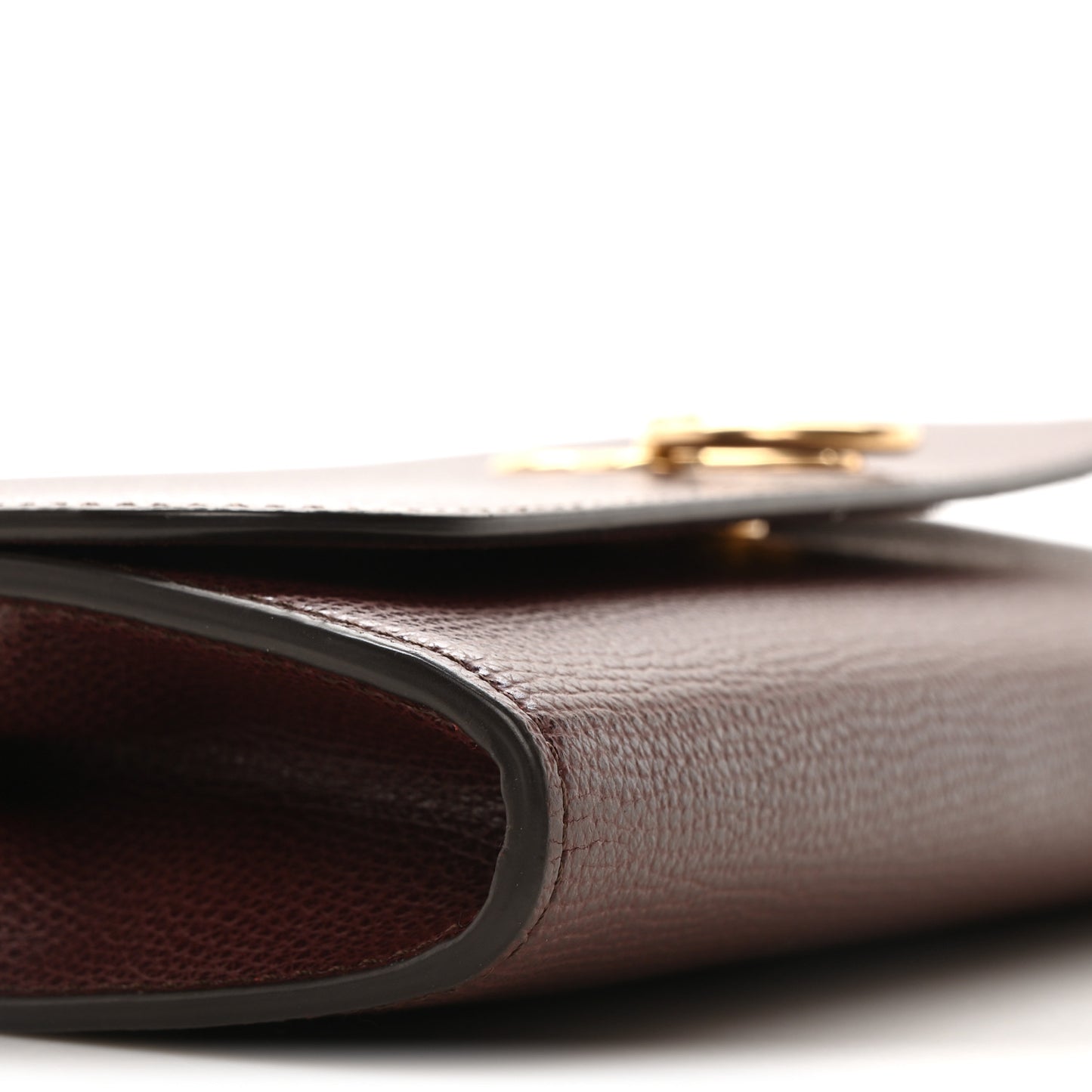 Small Classic Grain Amberley Convertible Clutch Oxblood