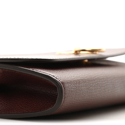 Mulberry Small Classic Grain Amberley Convertible Clutch Oxblood 8 of 9