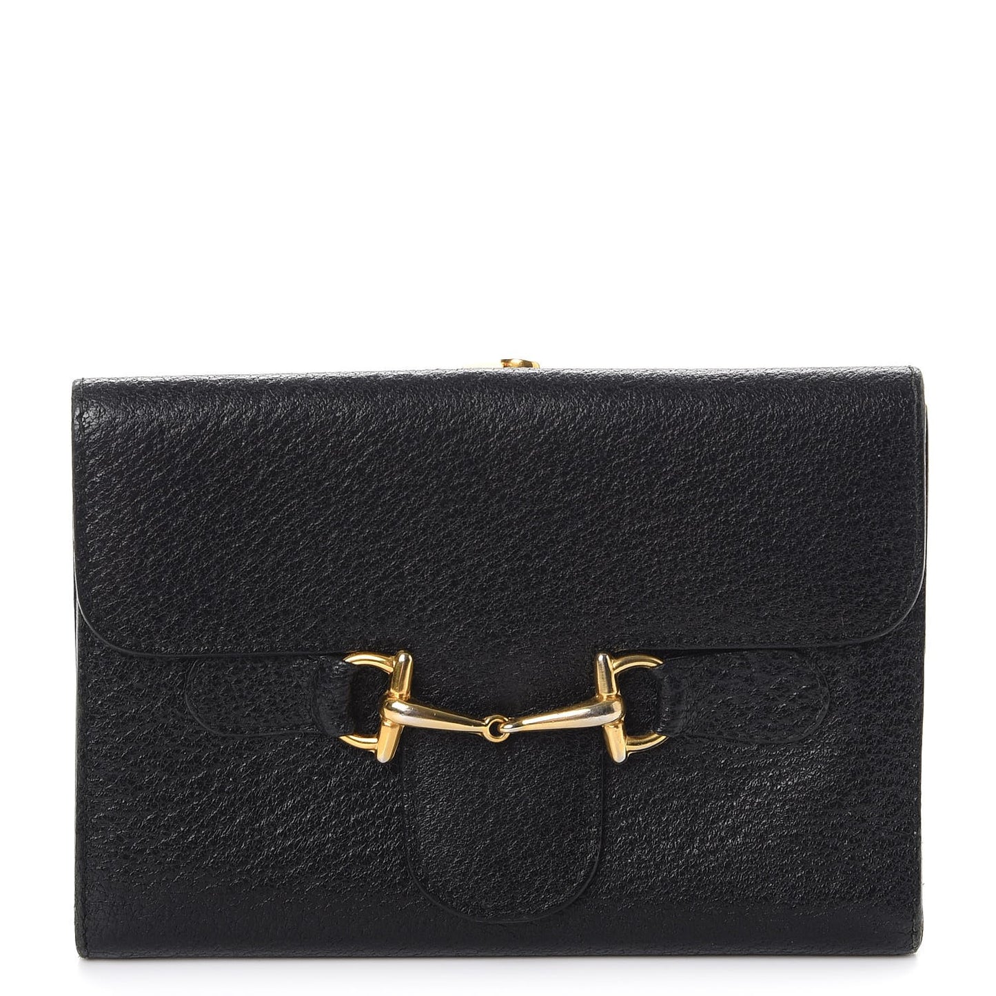 Calfskin Horsebit Wallet Black
