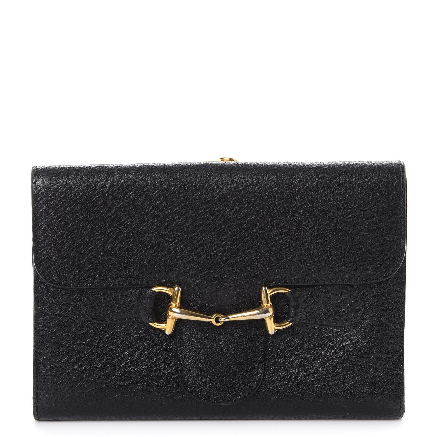 Gucci Calfskin Horsebit Wallet Black 1 of 19