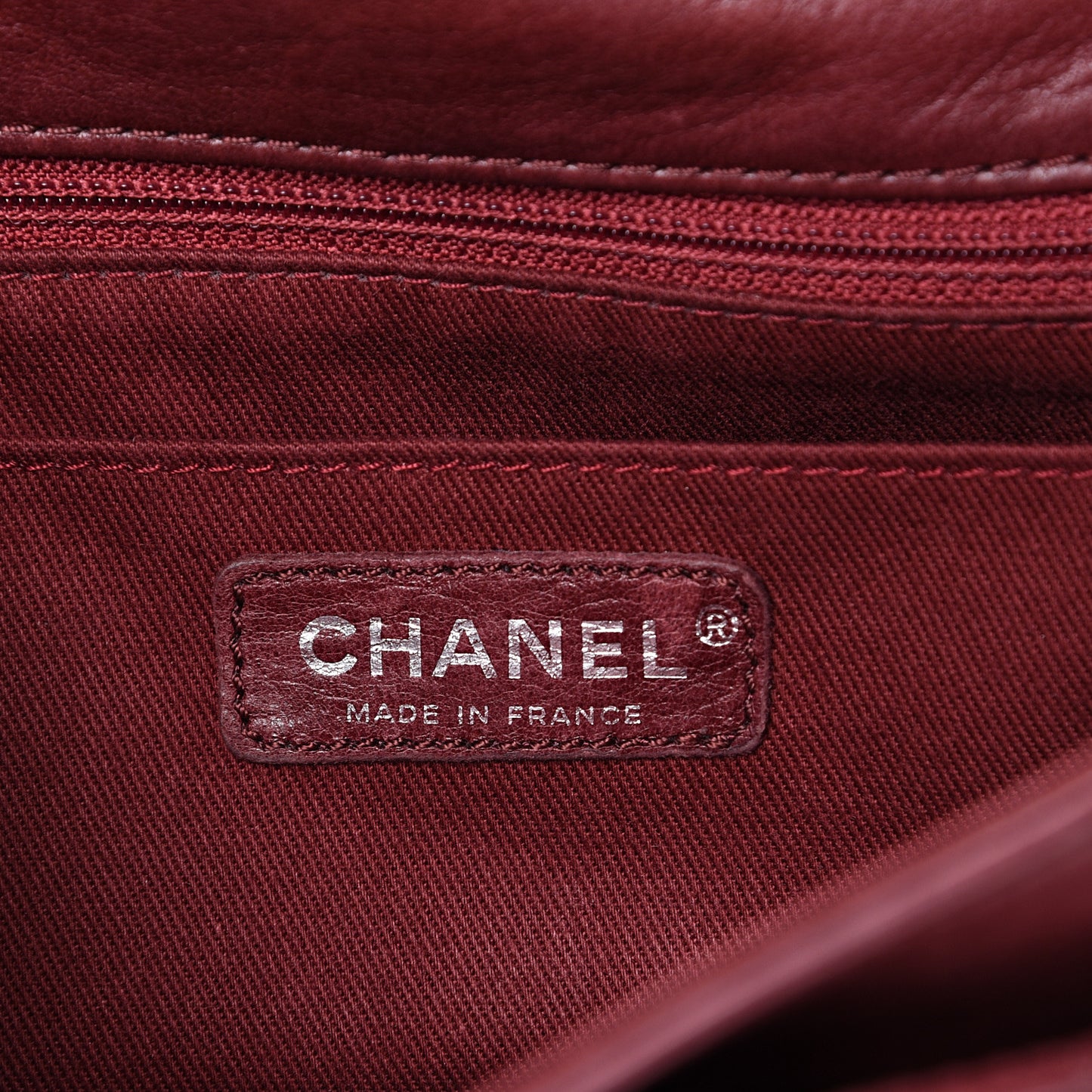 Lambskin Quilted Medium Icons Secret Label Flap Red